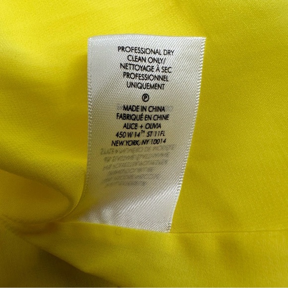 ALICE + OLIVIA Moore Flutter-Sleeve Tiered Knee-Length Dress Sz 10 - Picture 6 of 7